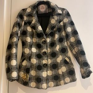 Black & White Wool Jacket
